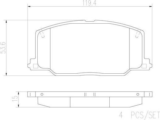 Brembo P83016N - Kit pastiglie freno, Freno a disco autozon.pro