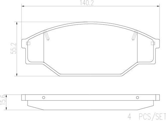 Brembo P83013N - Kit pastiglie freno, Freno a disco autozon.pro