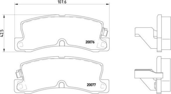 Brembo P 83 017 - Kit pastiglie freno, Freno a disco autozon.pro