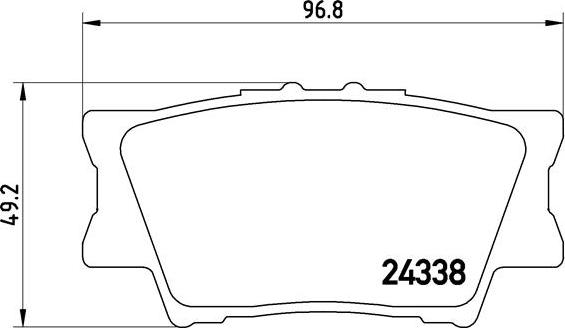 Brembo P 83 089 - Kit pastiglie freno, Freno a disco autozon.pro