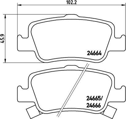 Brembo P 83 080X - Kit pastiglie freno, Freno a disco autozon.pro