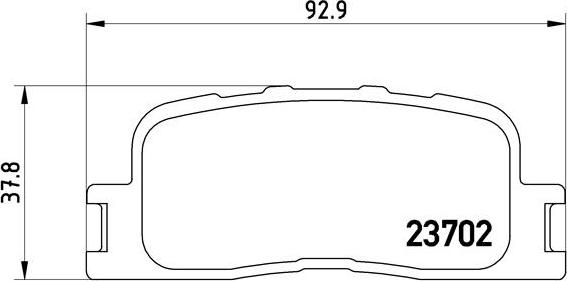 Brembo P 83 088 - Kit pastiglie freno, Freno a disco autozon.pro