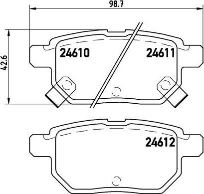 Brembo P 83 083 - Kit pastiglie freno, Freno a disco autozon.pro