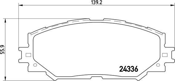 Brembo P 83 082 - Kit pastiglie freno, Freno a disco autozon.pro