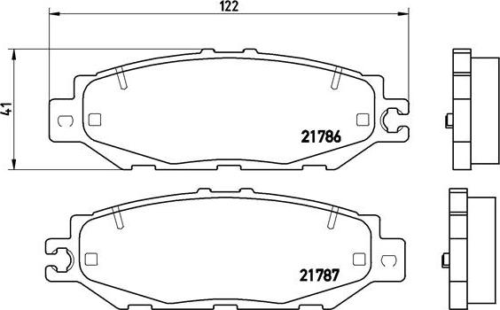 Brembo P 83 036 - Kit pastiglie freno, Freno a disco autozon.pro