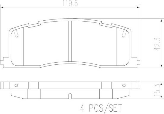 Brembo P83030N - Kit pastiglie freno, Freno a disco autozon.pro