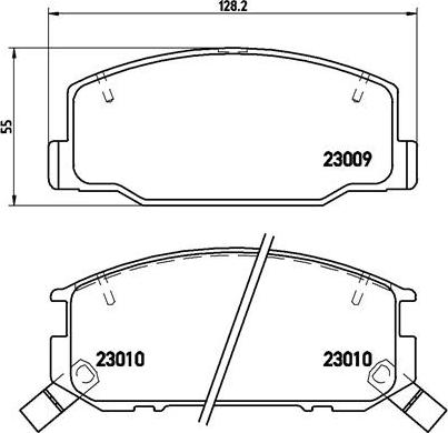 Brembo P 83 031 - Kit pastiglie freno, Freno a disco autozon.pro