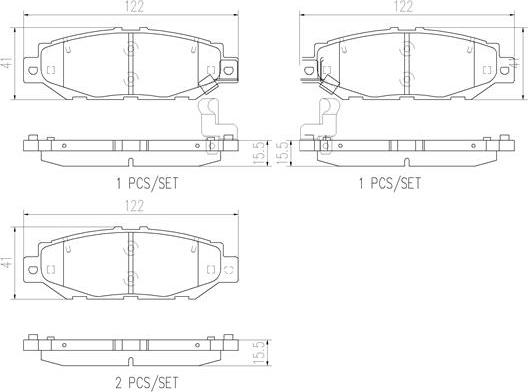 Brembo P83038N - Kit pastiglie freno, Freno a disco autozon.pro