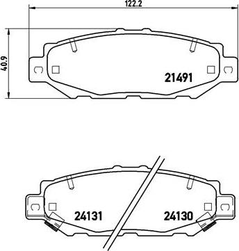 Brembo P 83 038 - Kit pastiglie freno, Freno a disco autozon.pro