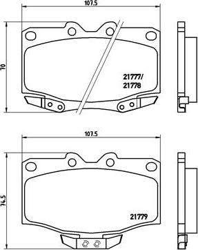 Brembo P 83 026 - Kit pastiglie freno, Freno a disco autozon.pro