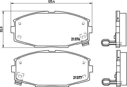 Brembo P 83 020 - Kit pastiglie freno, Freno a disco autozon.pro