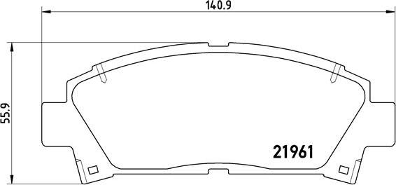 Brembo P 83 028 - Kit pastiglie freno, Freno a disco autozon.pro