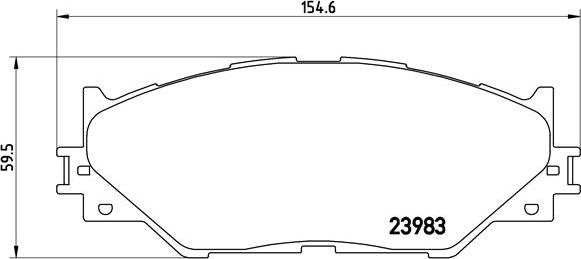 Brembo P 83 074 - Kit pastiglie freno, Freno a disco autozon.pro