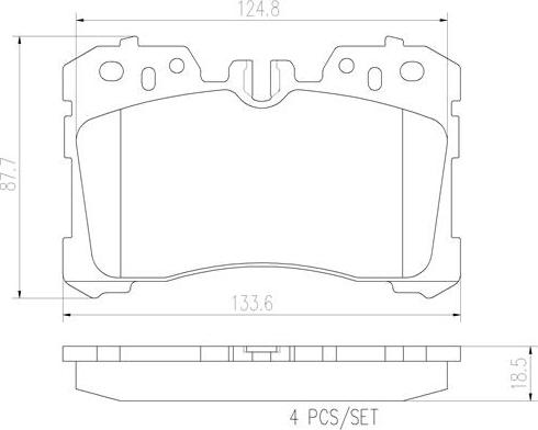 Brembo P83075N - Kit pastiglie freno, Freno a disco autozon.pro