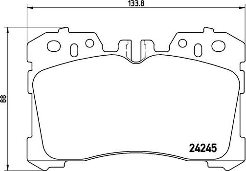 Brembo P 83 075 - Kit pastiglie freno, Freno a disco autozon.pro