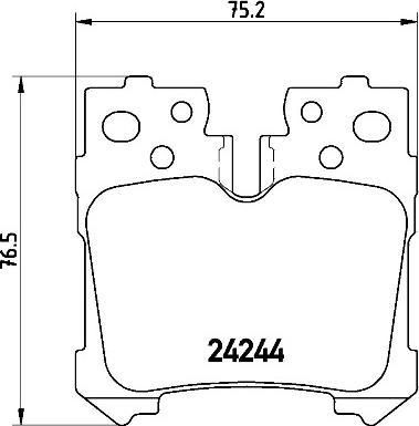 Brembo P 83 076 - Kit pastiglie freno, Freno a disco autozon.pro