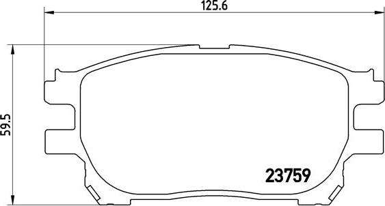 Brembo P 83 070 - Kit pastiglie freno, Freno a disco autozon.pro