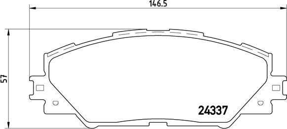 Brembo P 83 071 - Kit pastiglie freno, Freno a disco autozon.pro