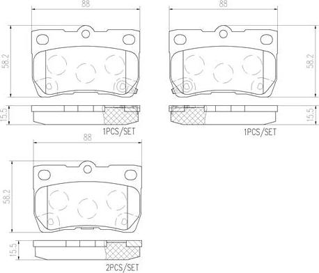 Brembo P83073N - Kit pastiglie freno, Freno a disco autozon.pro