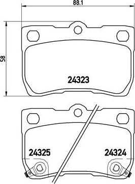 Brembo P 83 073 - Kit pastiglie freno, Freno a disco autozon.pro