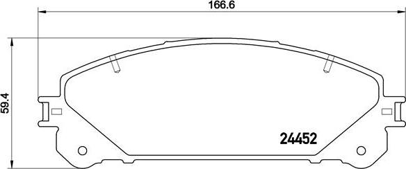 Brembo P 83 145 - Kit pastiglie freno, Freno a disco autozon.pro