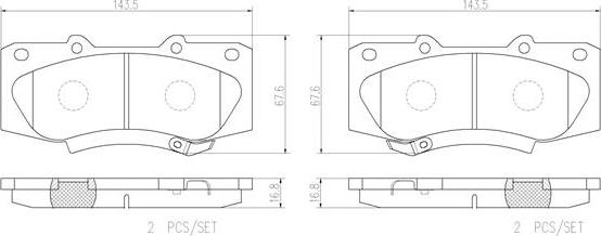 Brembo P83140N - Kit pastiglie freno, Freno a disco autozon.pro