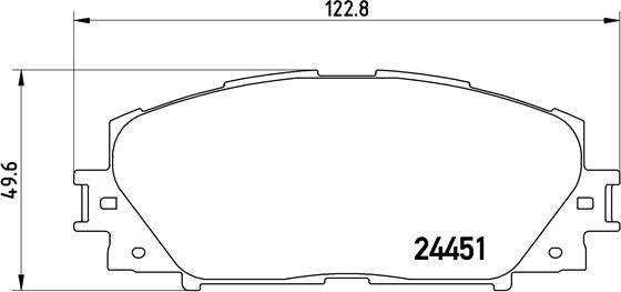 Brembo P 83 141 - Kit pastiglie freno, Freno a disco autozon.pro