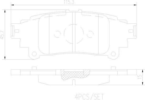 Brembo P83153N - Kit pastiglie freno, Freno a disco autozon.pro