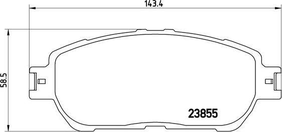 Brembo P 83 105 - Kit pastiglie freno, Freno a disco autozon.pro