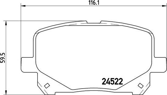 Brembo P 83 100 - Kit pastiglie freno, Freno a disco autozon.pro