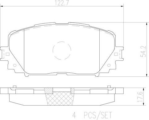 Brembo P83101N - Kit pastiglie freno, Freno a disco autozon.pro