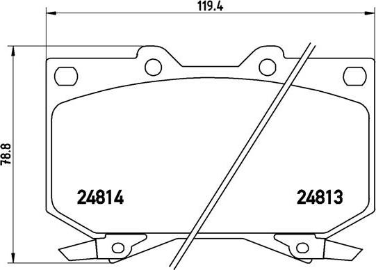 Brembo P 83 108 - Kit pastiglie freno, Freno a disco autozon.pro