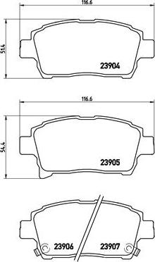 Brembo P 83 103 - Kit pastiglie freno, Freno a disco autozon.pro