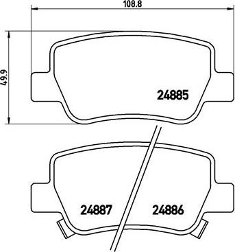 Brembo P 83 112 - Kit pastiglie freno, Freno a disco autozon.pro