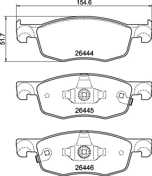 Brembo P 83 185 - Kit pastiglie freno, Freno a disco autozon.pro