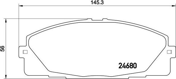 Brembo P 83 139 - Kit pastiglie freno, Freno a disco autozon.pro