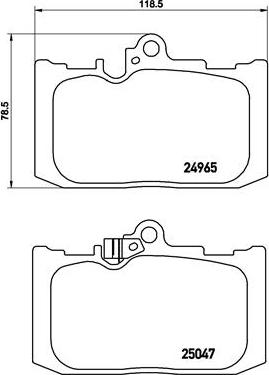 Brembo P 83 131 - Kit pastiglie freno, Freno a disco autozon.pro