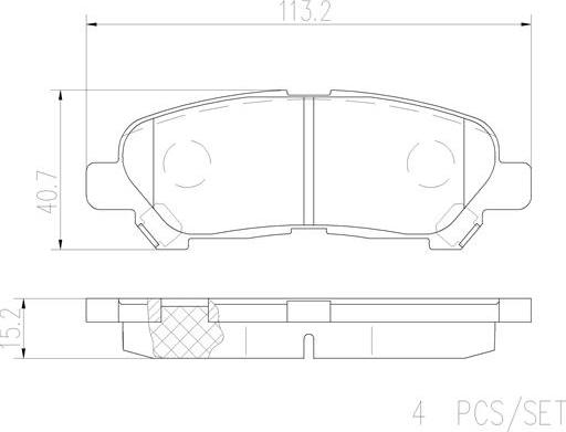 Brembo P83138N - Kit pastiglie freno, Freno a disco autozon.pro