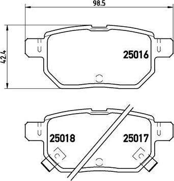 Brembo P 83 133 - Kit pastiglie freno, Freno a disco autozon.pro