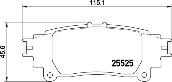 Brembo P 83 132 - Kit pastiglie freno, Freno a disco autozon.pro