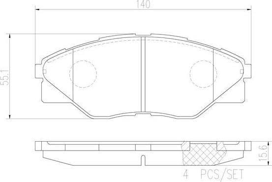 Brembo P83137N - Kit pastiglie freno, Freno a disco autozon.pro