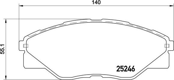 Brembo P 83 137 - Kit pastiglie freno, Freno a disco autozon.pro