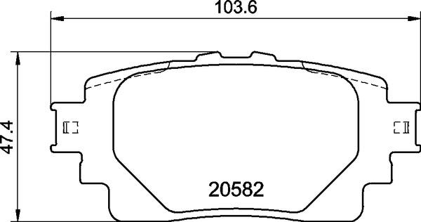 Brembo P 83 174 - Kit pastiglie freno, Freno a disco autozon.pro