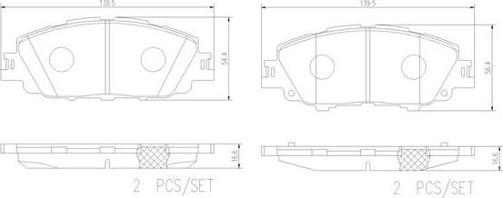 Brembo P83175N - Kit pastiglie freno, Freno a disco autozon.pro