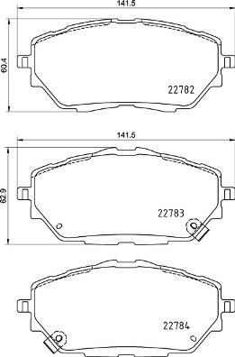 Brembo P 83 171 - Kit pastiglie freno, Freno a disco autozon.pro