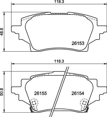 Brembo P 83 178 - Kit pastiglie freno, Freno a disco autozon.pro