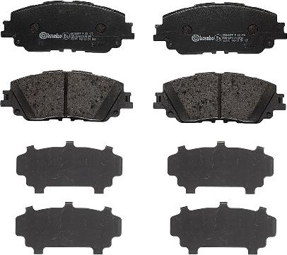 Brembo P 83 172 - Kit pastiglie freno, Freno a disco autozon.pro