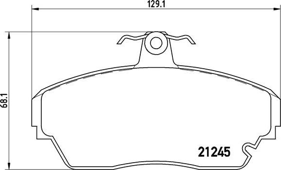 Brembo P 82 001 - Kit pastiglie freno, Freno a disco autozon.pro