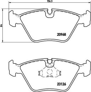 Brembo P 36 007 - Kit pastiglie freno, Freno a disco autozon.pro