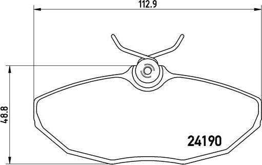 Brembo P 36 015 - Kit pastiglie freno, Freno a disco autozon.pro